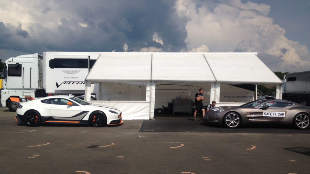 Aston Martin race car transporter delivered