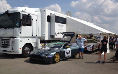 Aston Martin race car transporter delivered