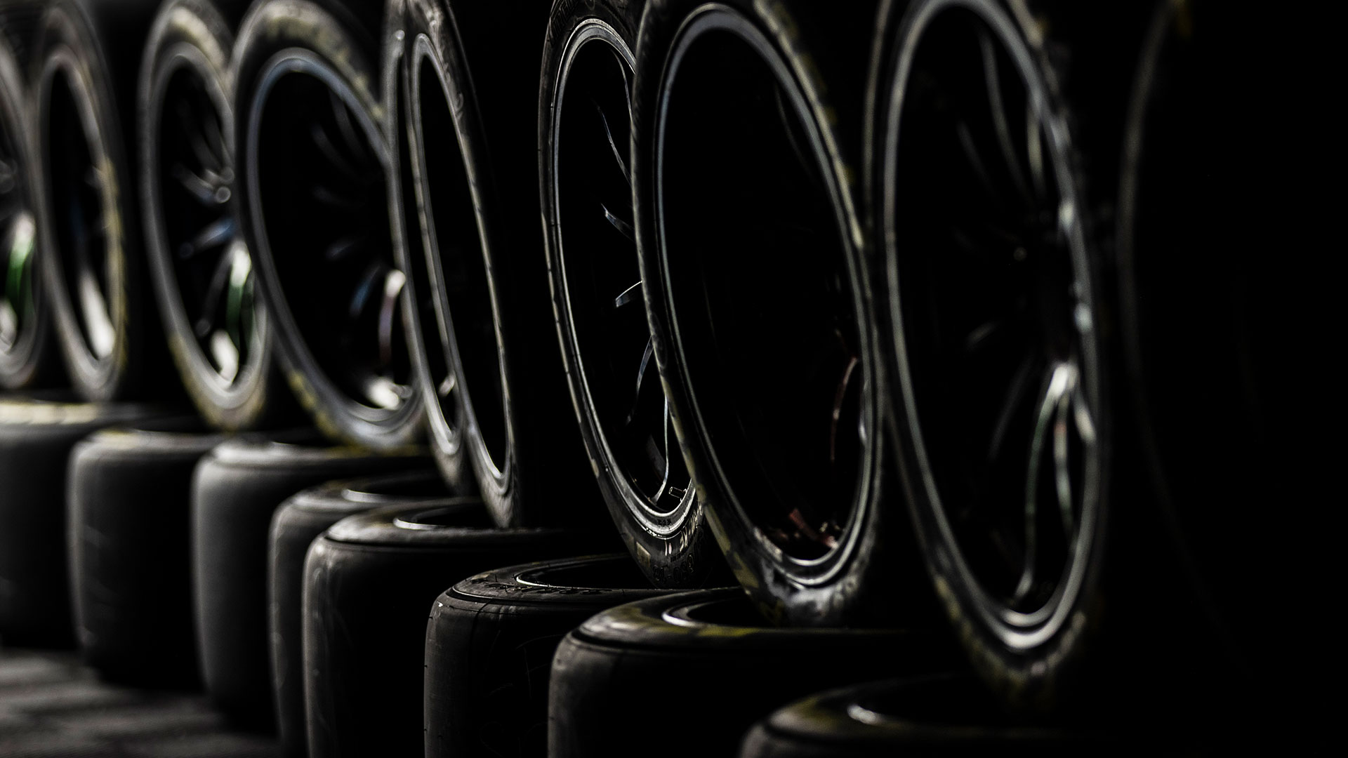 tyres stacked